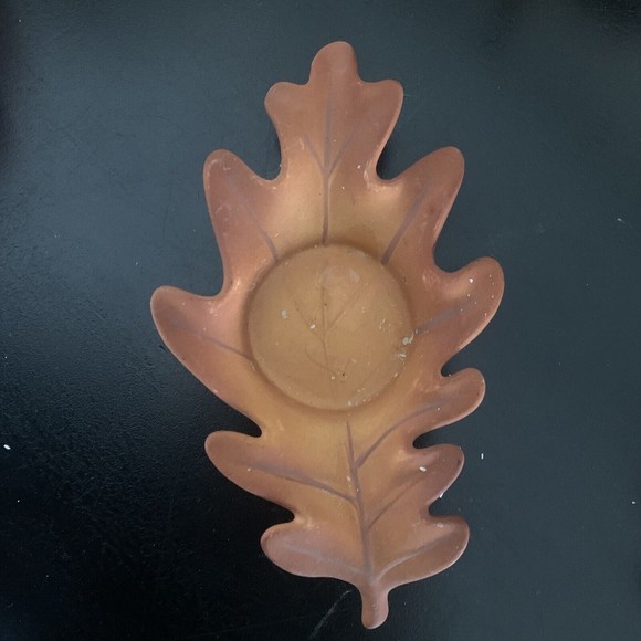 PartyLite Whispering Leaves Candle Holders Fall Autumn 6 Pieces Bisque oak maple - Picture 8 of 16